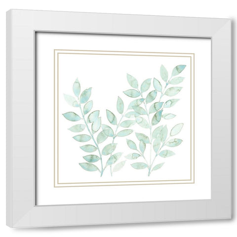 Winding Whisper I White Modern Wood Framed Art Print with Double Matting by Popp, Grace