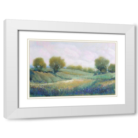 Paysage I White Modern Wood Framed Art Print with Double Matting by OToole, Tim