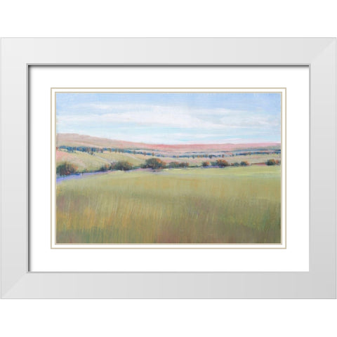 Hill Country I White Modern Wood Framed Art Print with Double Matting by OToole, Tim