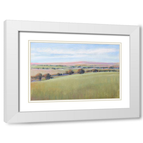 Hill Country II White Modern Wood Framed Art Print with Double Matting by OToole, Tim