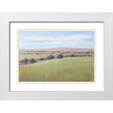 Hill Country II White Modern Wood Framed Art Print with Double Matting by OToole, Tim