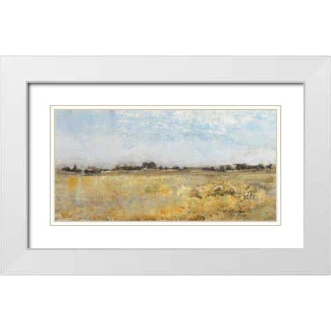 Harvest Field I White Modern Wood Framed Art Print with Double Matting by OToole, Tim