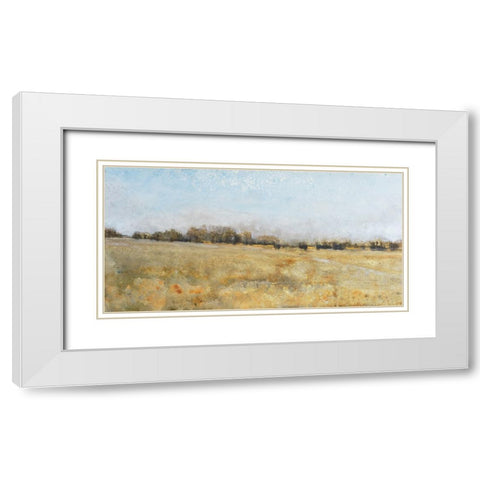 Harvest Field II White Modern Wood Framed Art Print with Double Matting by OToole, Tim