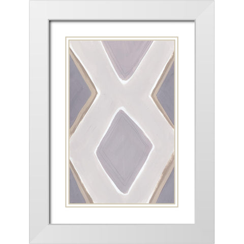 Custom Neutral Impact III White Modern Wood Framed Art Print with Double Matting by Vess, June Erica