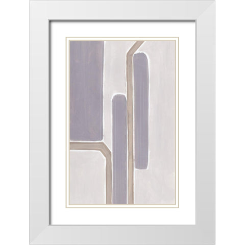 Custom Neutral Impact IV White Modern Wood Framed Art Print with Double Matting by Vess, June Erica