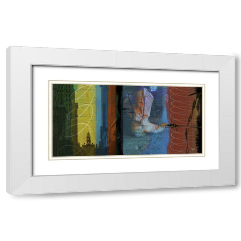 36x72 Boot Collage (ASH) White Modern Wood Framed Art Print with Double Matting by Jasper, Sisa