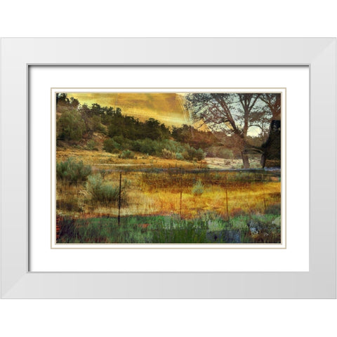 40x60 In the Brush (ASH) White Modern Wood Framed Art Print with Double Matting by Jasper, Sisa