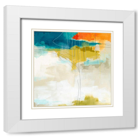 Atmospheric II White Modern Wood Framed Art Print with Double Matting by Vess, June Erica
