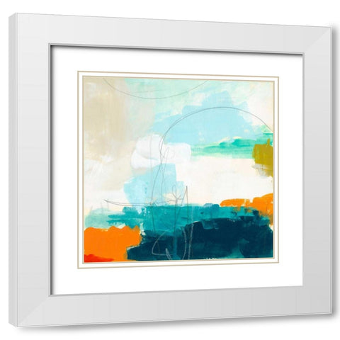 Atmospheric VII White Modern Wood Framed Art Print with Double Matting by Vess, June Erica