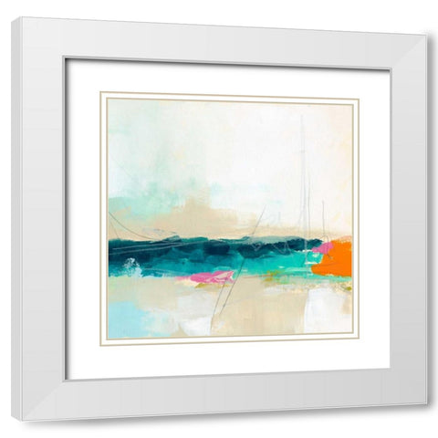 Atmospheric VIII White Modern Wood Framed Art Print with Double Matting by Vess, June Erica