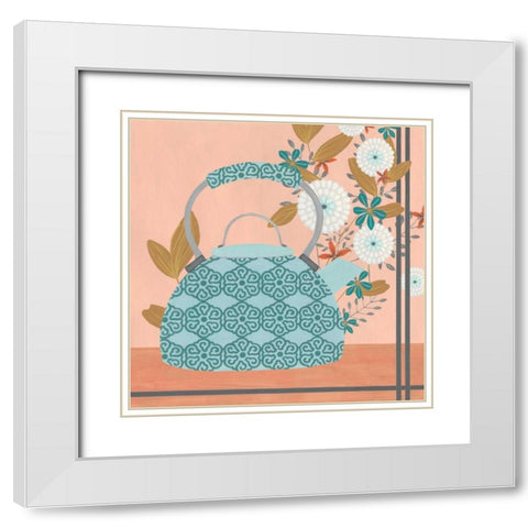 Whimsical Kitchen IV White Modern Wood Framed Art Print with Double Matting by Vess, June Erica