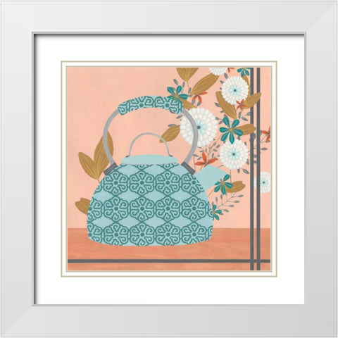 Whimsical Kitchen IV White Modern Wood Framed Art Print with Double Matting by Vess, June Erica