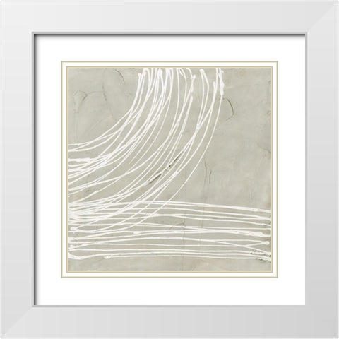 Custom Printed Ech Location IV White Modern Wood Framed Art Print with Double Matting by Stramel, Renee W.