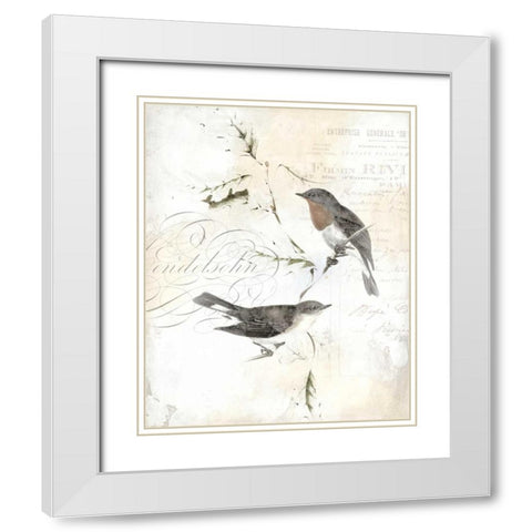 Rustic Gould III White Modern Wood Framed Art Print with Double Matting by Studio W