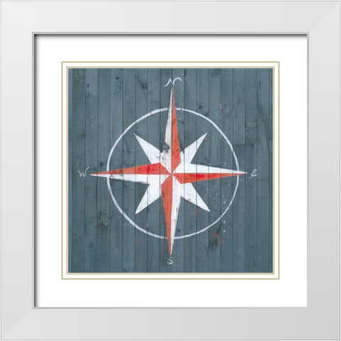 Nautical Plank III White Modern Wood Framed Art Print with Double Matting by Popp, Grace