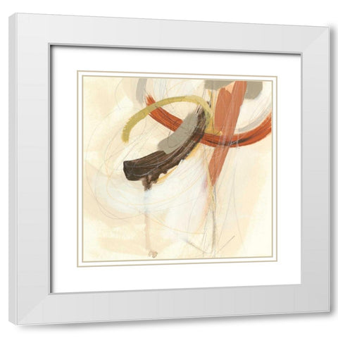 Upstage I White Modern Wood Framed Art Print with Double Matting by Vess, June Erica