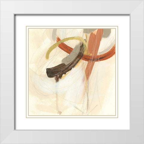 Upstage I White Modern Wood Framed Art Print with Double Matting by Vess, June Erica
