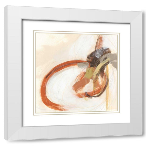 Upstage III White Modern Wood Framed Art Print with Double Matting by Vess, June Erica