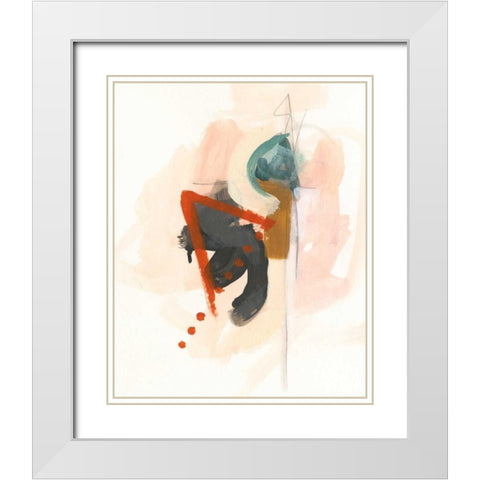 Elements IV White Modern Wood Framed Art Print with Double Matting by Vess, June Erica