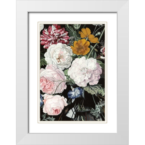 Baroque Botanica II White Modern Wood Framed Art Print with Double Matting by McCavitt, Naomi