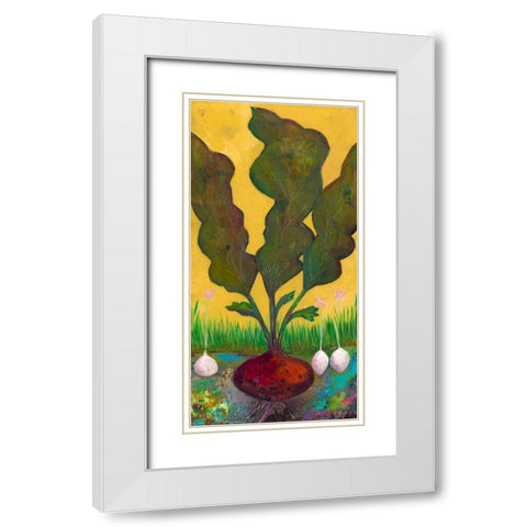 Veggie Garden I White Modern Wood Framed Art Print with Double Matting by Altug, Mehmet