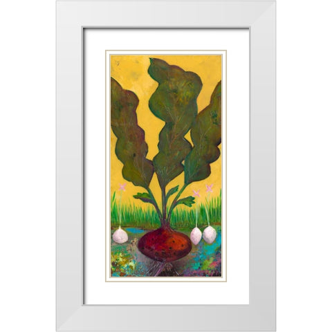 Veggie Garden I White Modern Wood Framed Art Print with Double Matting by Altug, Mehmet