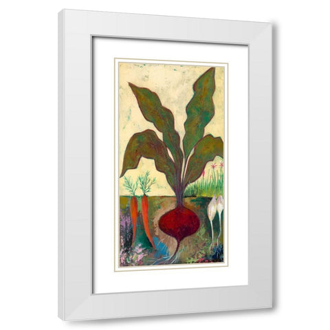 Veggie Garden II White Modern Wood Framed Art Print with Double Matting by Altug, Mehmet