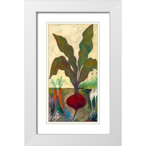 Veggie Garden II White Modern Wood Framed Art Print with Double Matting by Altug, Mehmet