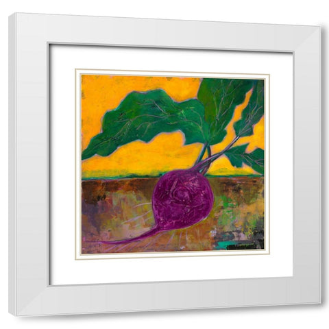 Veggie Garden V White Modern Wood Framed Art Print with Double Matting by Altug, Mehmet