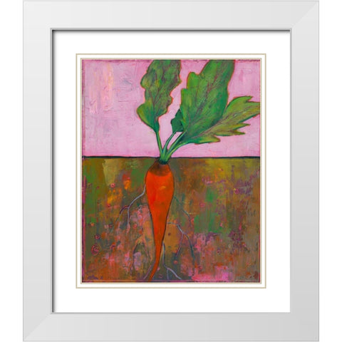 Veggie Garden VI White Modern Wood Framed Art Print with Double Matting by Altug, Mehmet