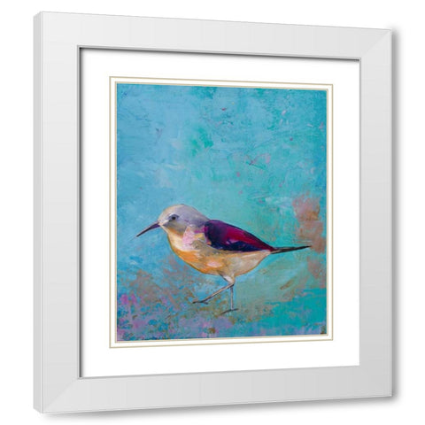 Vibrant Shorebird I White Modern Wood Framed Art Print with Double Matting by Altug, Mehmet