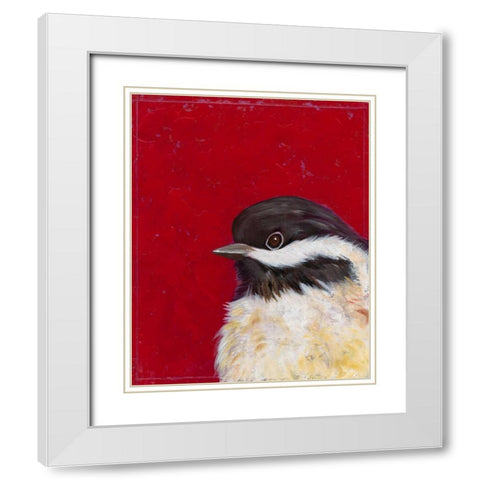 Bird Portrait II White Modern Wood Framed Art Print with Double Matting by Altug, Mehmet