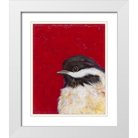 Bird Portrait II White Modern Wood Framed Art Print with Double Matting by Altug, Mehmet