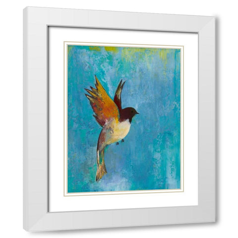 Bright Wings I White Modern Wood Framed Art Print with Double Matting by Altug, Mehmet