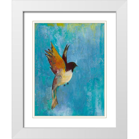 Bright Wings I White Modern Wood Framed Art Print with Double Matting by Altug, Mehmet