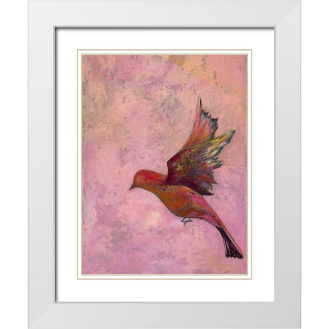 Bright Wings III White Modern Wood Framed Art Print with Double Matting by Altug, Mehmet