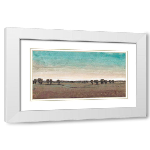 Rural Retreat II White Modern Wood Framed Art Print with Double Matting by OToole, Tim