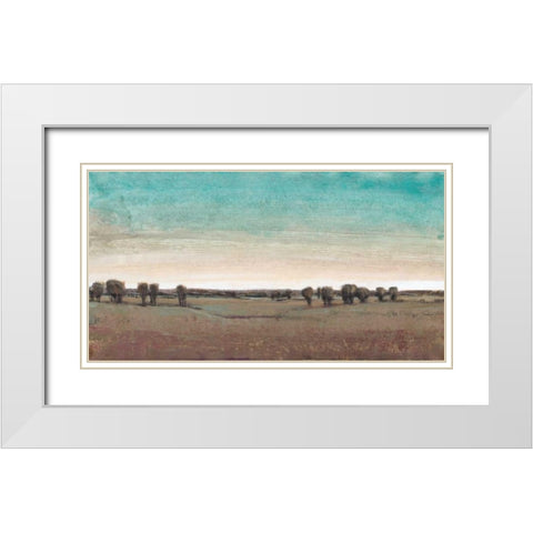 Rural Retreat II White Modern Wood Framed Art Print with Double Matting by OToole, Tim