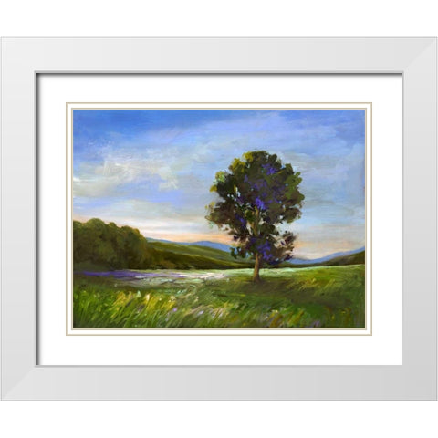 Sentinel White Modern Wood Framed Art Print with Double Matting by Finch, Sheila