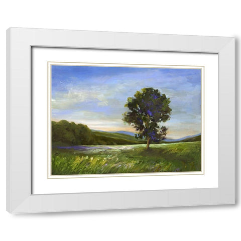 Sentinel White Modern Wood Framed Art Print with Double Matting by Finch, Shiela