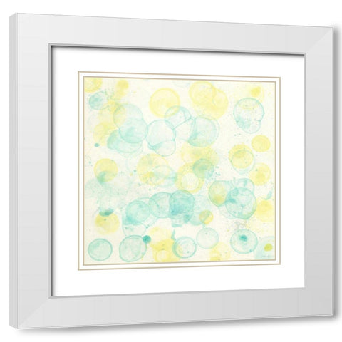 Ocean Tetra I White Modern Wood Framed Art Print with Double Matting by Lam, Vanna