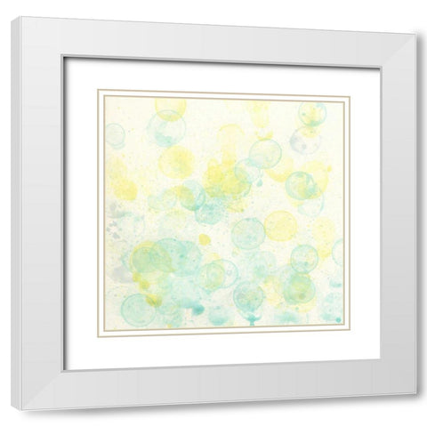 Ocean Tetra II White Modern Wood Framed Art Print with Double Matting by Lam, Vanna