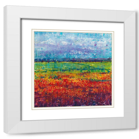 On a Summer Day I White Modern Wood Framed Art Print with Double Matting by OToole, Tim