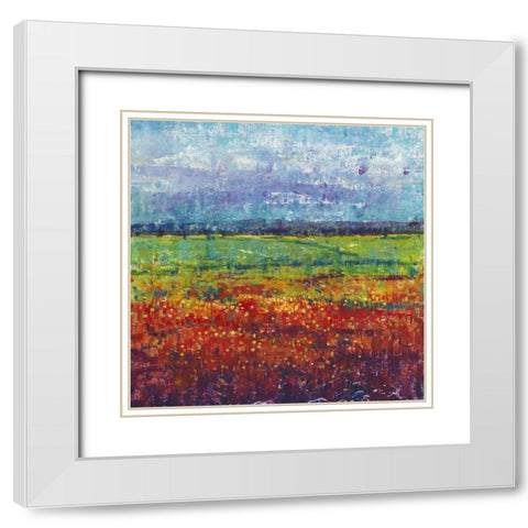 On a Summer Day I White Modern Wood Framed Art Print with Double Matting by OToole, Tim