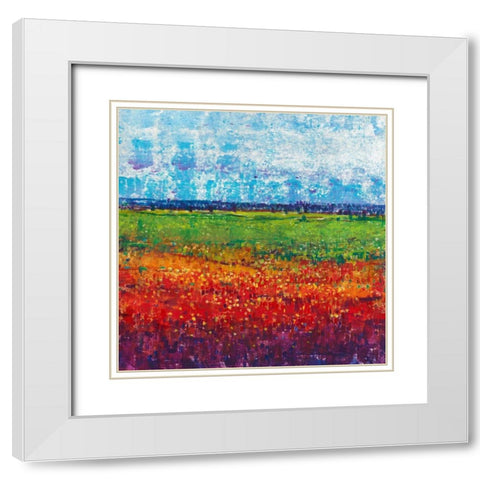 On a Summer Day II White Modern Wood Framed Art Print with Double Matting by OToole, Tim