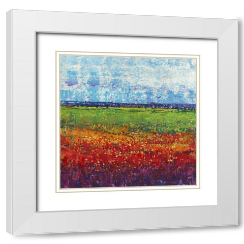 On a Summer Day II White Modern Wood Framed Art Print with Double Matting by OToole, Tim