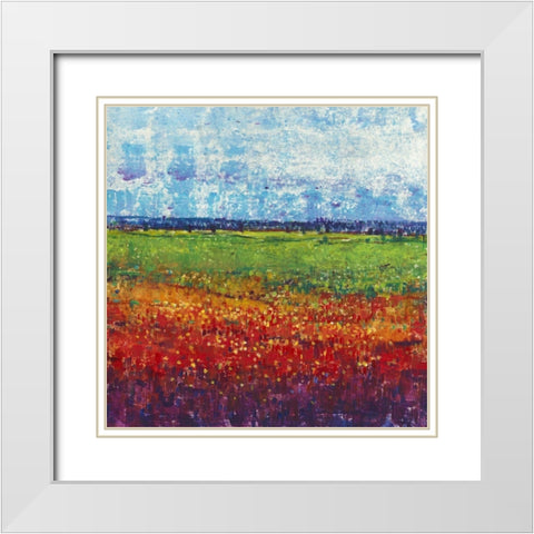 On a Summer Day II White Modern Wood Framed Art Print with Double Matting by OToole, Tim