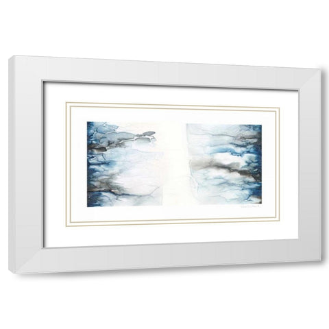 Transfixed II White Modern Wood Framed Art Print with Double Matting by Stramel, Renee W.