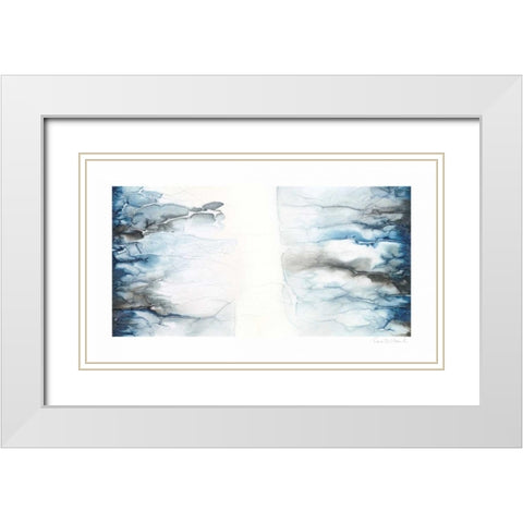 Transfixed II White Modern Wood Framed Art Print with Double Matting by Stramel, Renee W.
