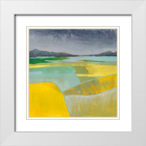 Golden Valley I White Modern Wood Framed Art Print with Double Matting by Popp, Grace